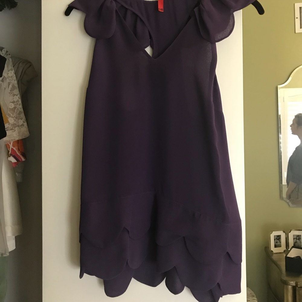 Purple chiffon blouse